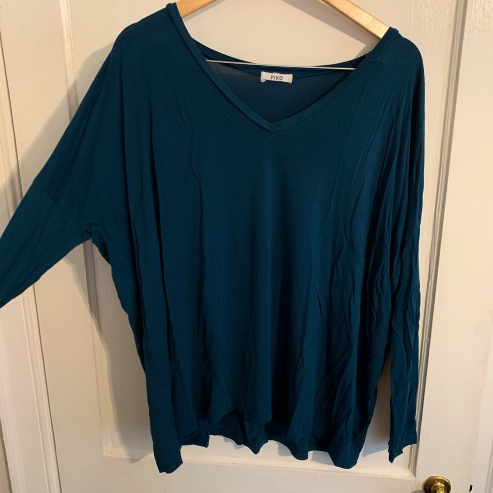 Dark Teal Long Sleeve Piko